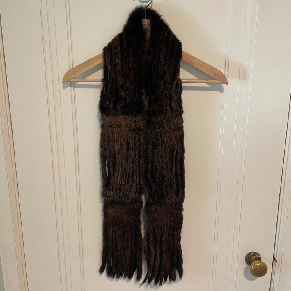 Jocelyn Genuine Rabbit Fur Scarf